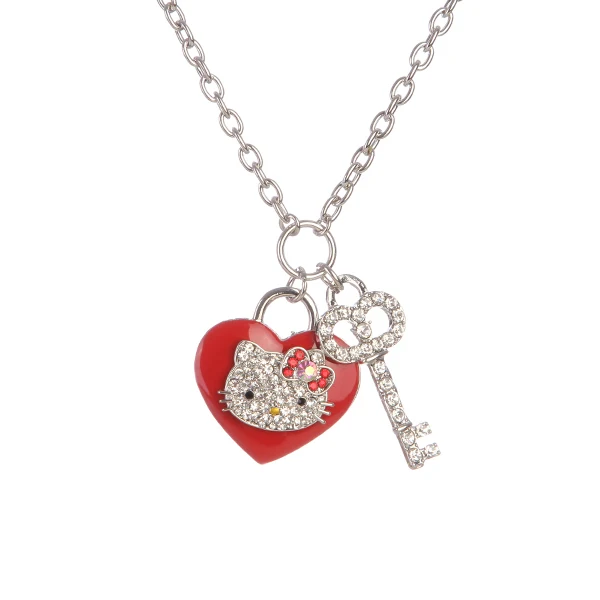 Модные украшения со стразами hello kitty|necklace perl|necklace kingkitty wrap |