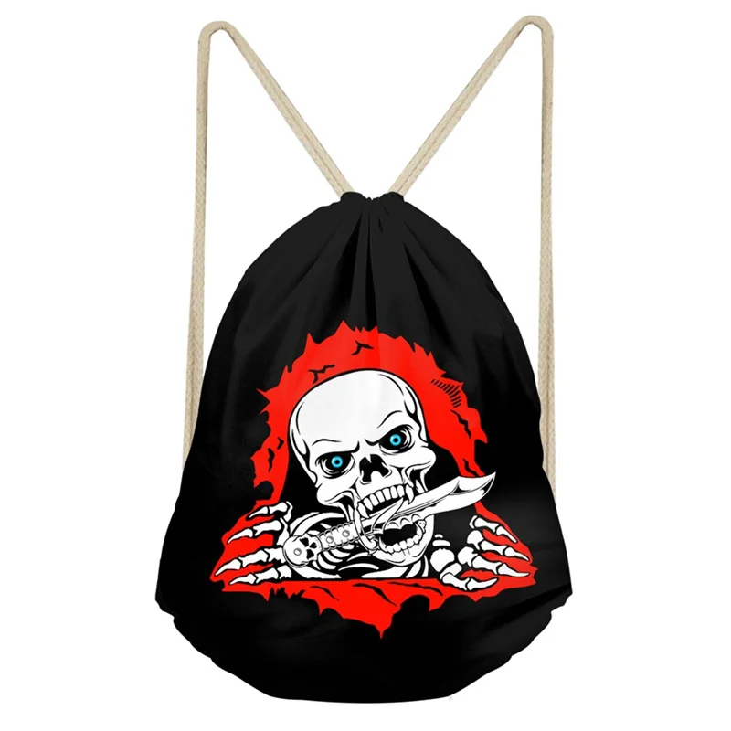 THINK Black очень крутые рюкзаки для мальчиков с черепом в виде глаз волка мужские