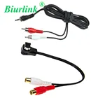 Biurlink автомобильный RCA линейный адаптер аудиокабеля AUX для оригинального внешнего разъема для замены CD