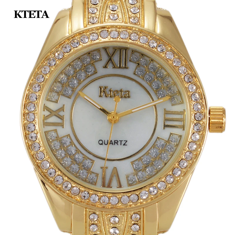 Женские золотые кварцевые часы Reloj Mujer Роскошные наручные известного бренда с