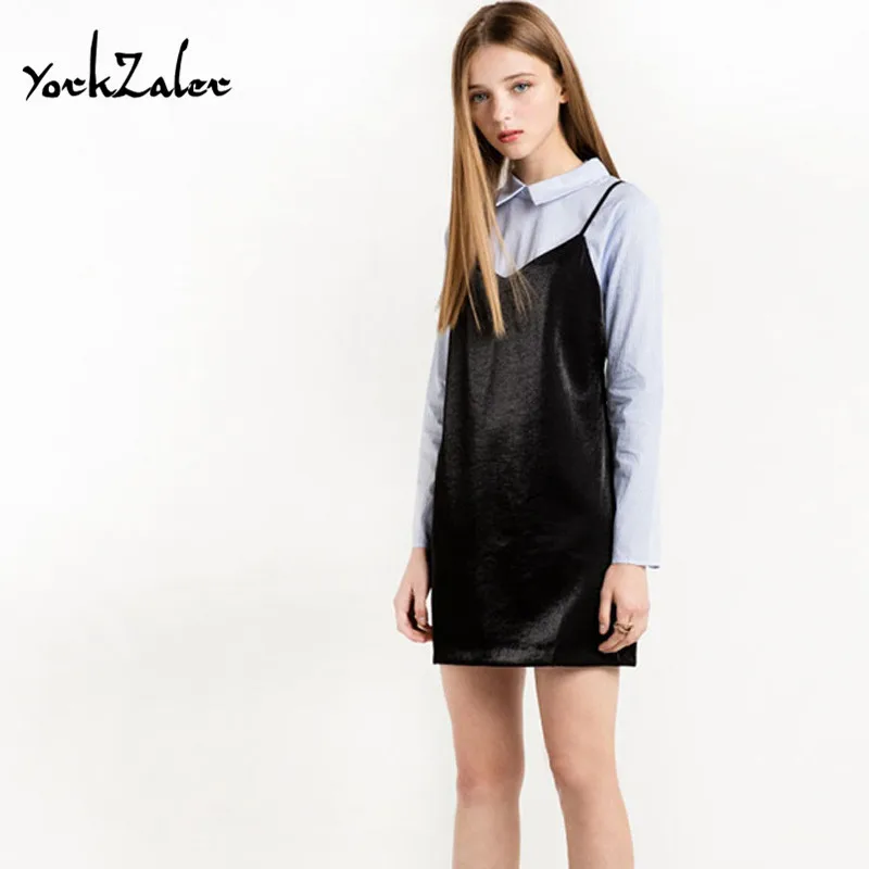 Yorkzaler Sexy V воротник черный краткий брекеты юбка простые гладкие женщины|skirts