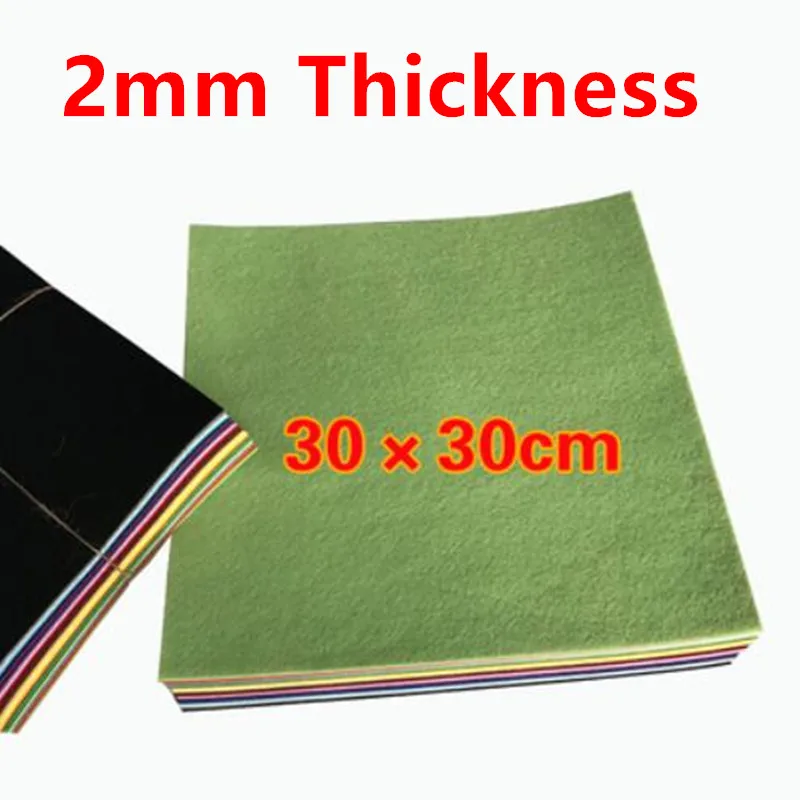 30cm 28 цветов, 30*30 см, 2 мм, плотная ткань, войлок, Нетканая полиэфирная ткань, разноцветный войлок для рукоделия, куклы, швейные изделия, домашнее украшение - Цвет: 30cm
