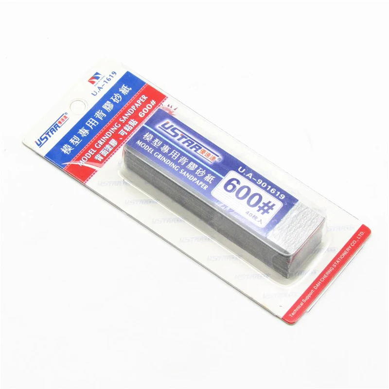 USTAR UA-901618~ UA-901622 модель шлифовальной наждачной бумаги 400-2500# Мини самоклеющиеся абразивные, 20 мм* 75 мм* 40 листов