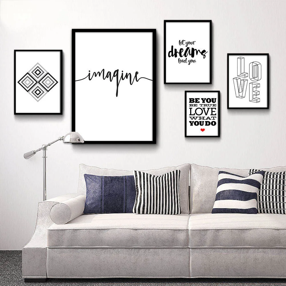 Картинки постеры для распечатки для интерьера черно белые