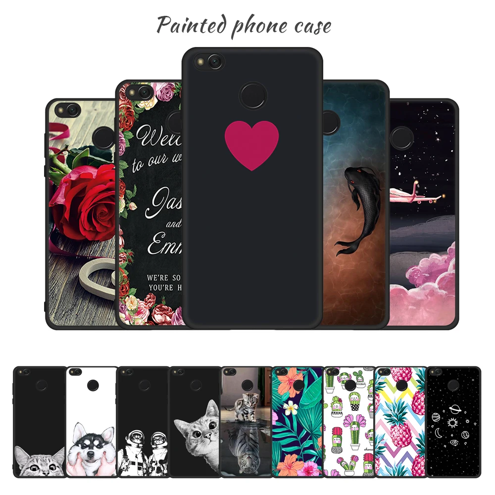 Patterned Case For Xiaomi Redmi 5A 5 Plus 4A 4X Note4 4x 6 Pro 6A Silicon TPU Cover Mi8 SE Mi6X Capa | Мобильные телефоны и