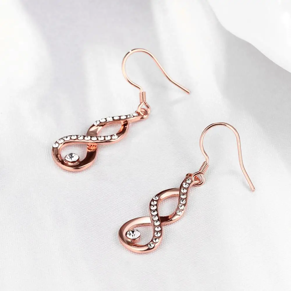 Long Drop Crystal Earrings for Women with Shining Rhinestone Fashion Jewelry Design Earring For Suitable Wedding  | Украшения и