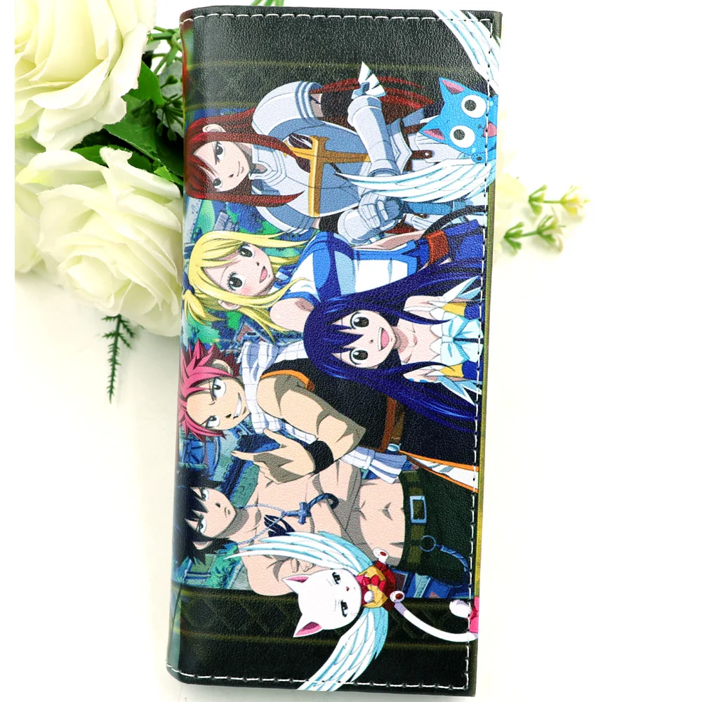 

Fairy Tail Anime Long Wallet Etherious Natsu Dragneel Synthetic Leather Purse