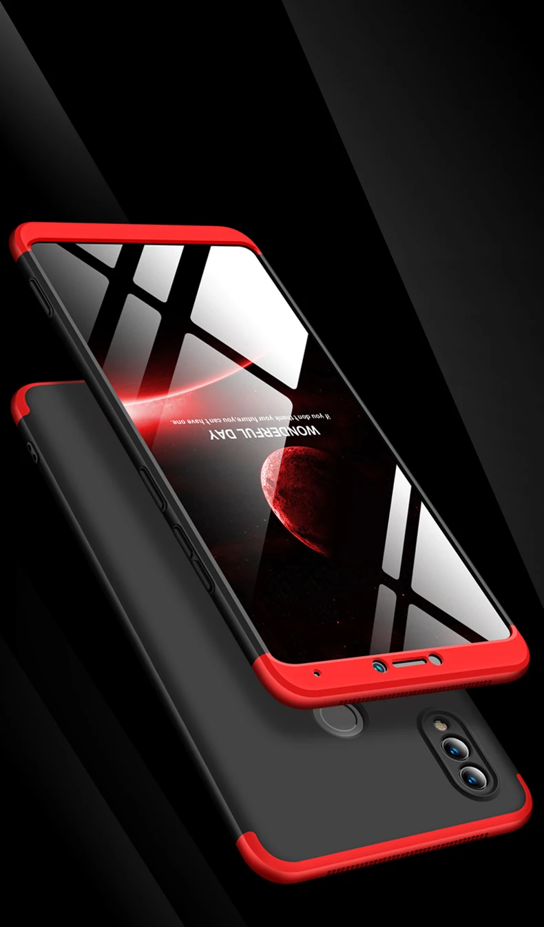 360 Полный Обложка для huawei Honor Примечание 10 случай 3 в 1 Жесткий PC Shell защитный Coque