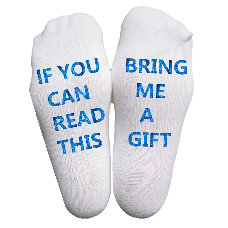 Модные носки с 3D принтом если вы можете прочитать эти забавные женские короткие