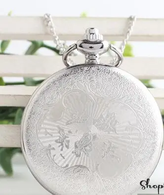 

Hot Sale Silver Doctor Who Theme Pocket Watch High Quality Fob Watch With Chain Necklace for Gift PO465