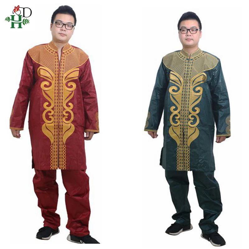 PH38 Dashiki/мужская одежда в африканском стиле Мужская bazin Одежда с вышивкой riche