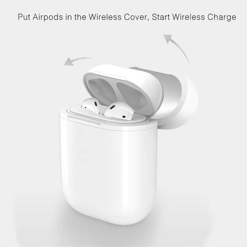 Чехол для беспроводного зарядного устройства Airpods QI Standard чехол совместимый с