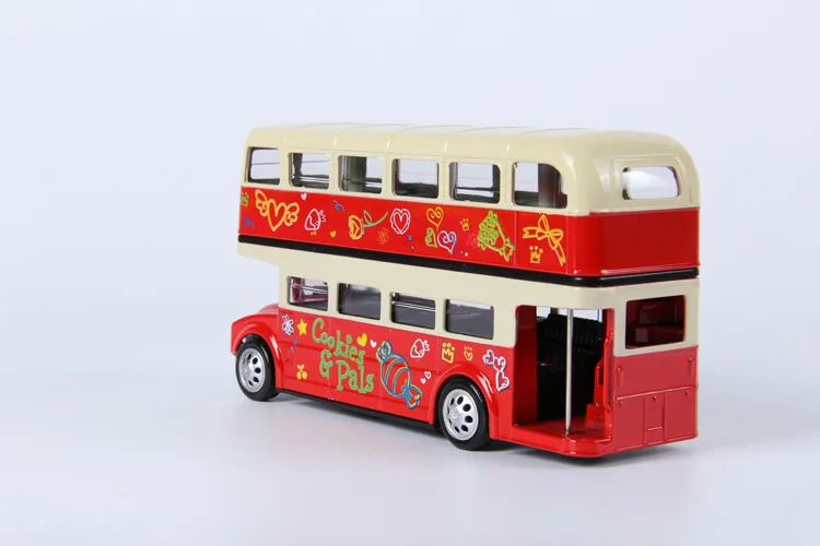 Двухэтажный автобус из сплава с открытой спиной дизайн для londoners. Металлический