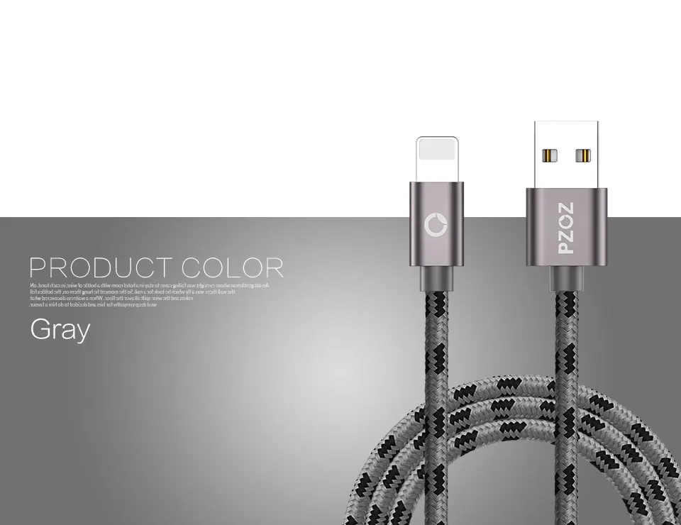 PZOZ USB кабель для apple iphone Xs MAX 6 plus 7 6s X 5 se ipad mini USB кабель передачи данных для быстрой зарядки шнур 8 Pin Кабели для мобильных телефонов