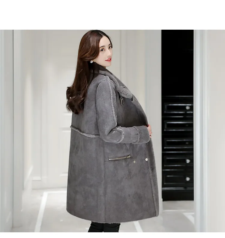 KMETRAM 2020 модная теплая шерстяная зимняя куртка для женщин Толстая имитация