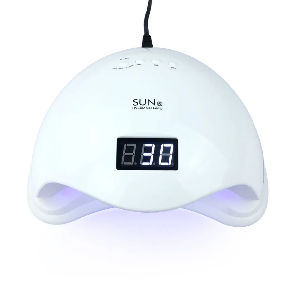 SUN5 Сушилка для ногтей 48 Вт двойная УФ лампа светодиодный светильник SUN 5 с ЖК