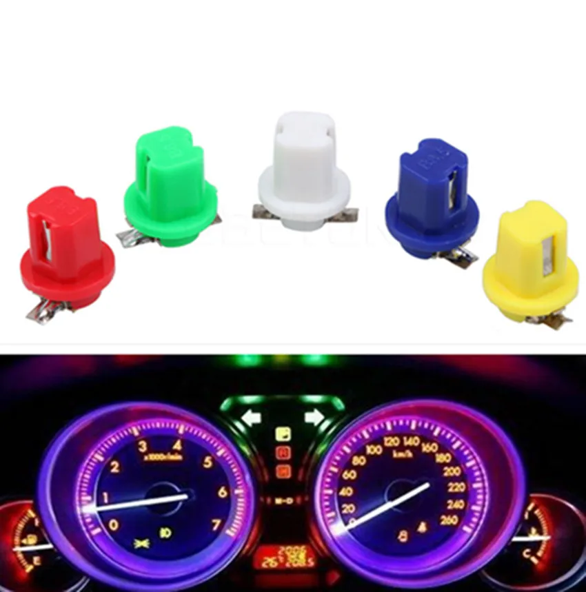 

10pcs B8.5D 509T B8.5 5050 Led 1 SMD T5 Lamp Car Gauge Speedo Dash Bulb Dashboard instrument Light Wedge Interior Lamps