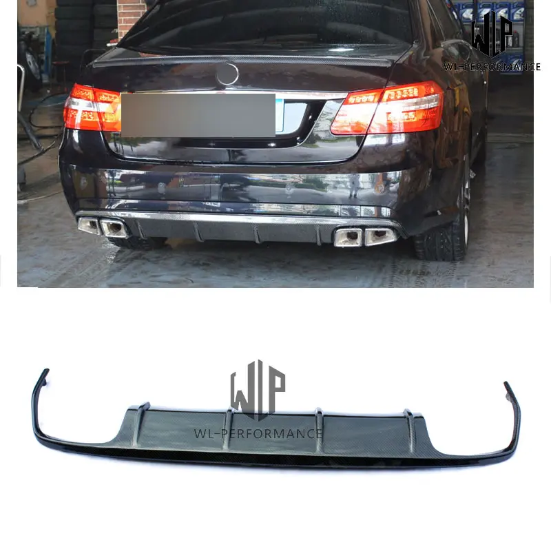 Высококачественный углеволоконный задний диффузор для губ W212 Стайлинг