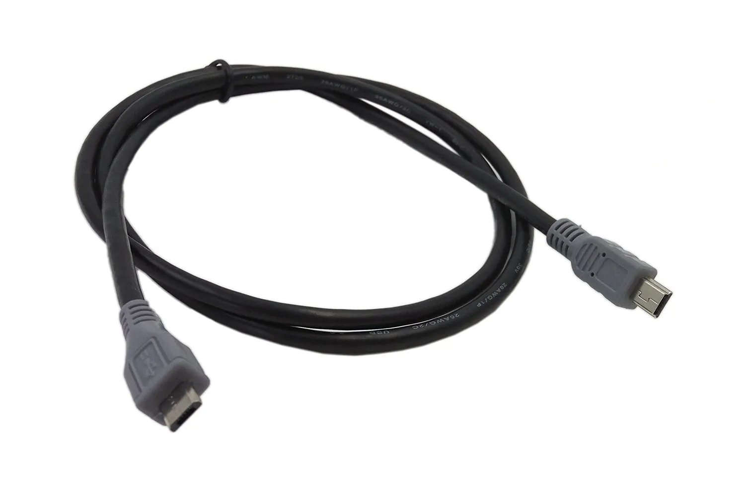 Переходник с Mini B папа на Micro адаптер OTG кабель передачи данных 1 м|mini b|mini to microcable mini
