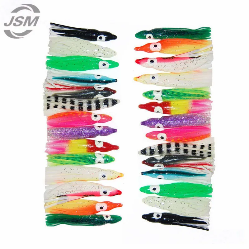 Приманка рыболовная в виде осьминога 4-6 см 100 шт.