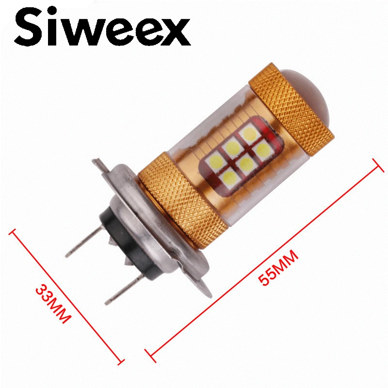 1 Pcs Bright Car LED Bulbs H4 H7 H8 3030 28 SMD 28W White 12V DC High Brightness Fog Driving Light Bulb | Автомобили и мотоциклы