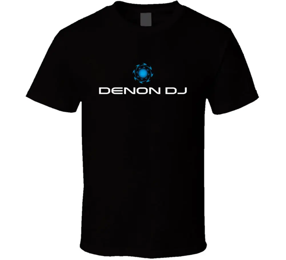 Классическая мужская футболка Denon Dj черная подарок фанату новая модная с