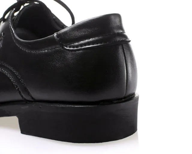 Mazefeng New Male Leather Shoes Breathable Round Toe Men Dress Shoes Lace-up Solid Business Leather Shoes Wear-resisting