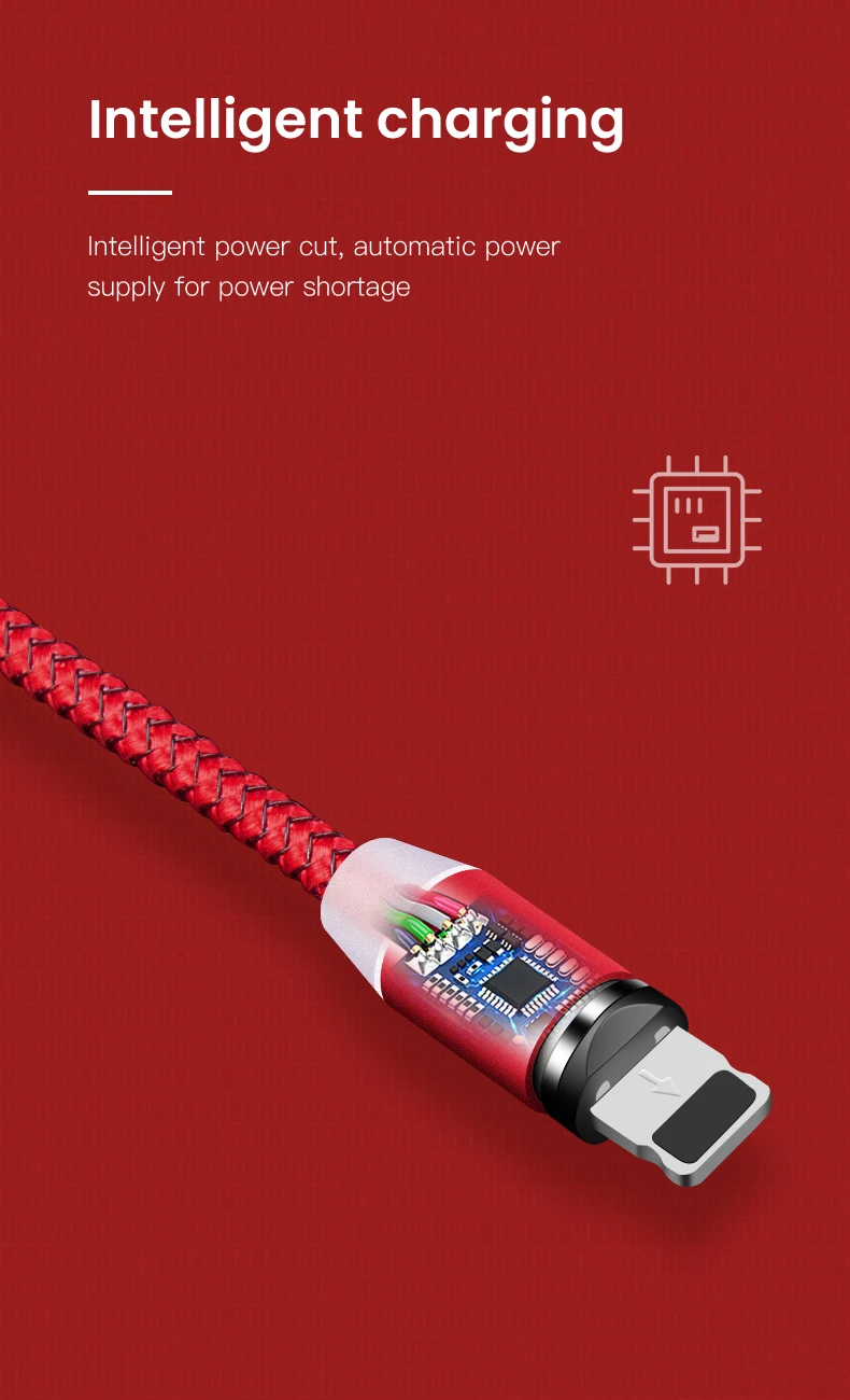 IONCT Магнитный кабель Micro USB кабель для iPhone Android type C кабель магнитное зарядное устройство Microusb USB C нейлоновый магнит Быстрая зарядка