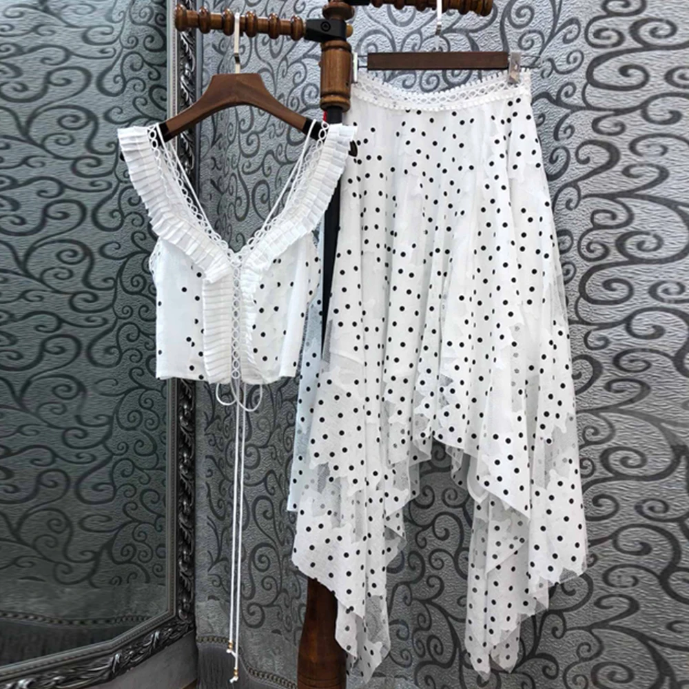 Женский костюм с юбкой FTGSDLONG винтажный укороченным топом и мини длиной до