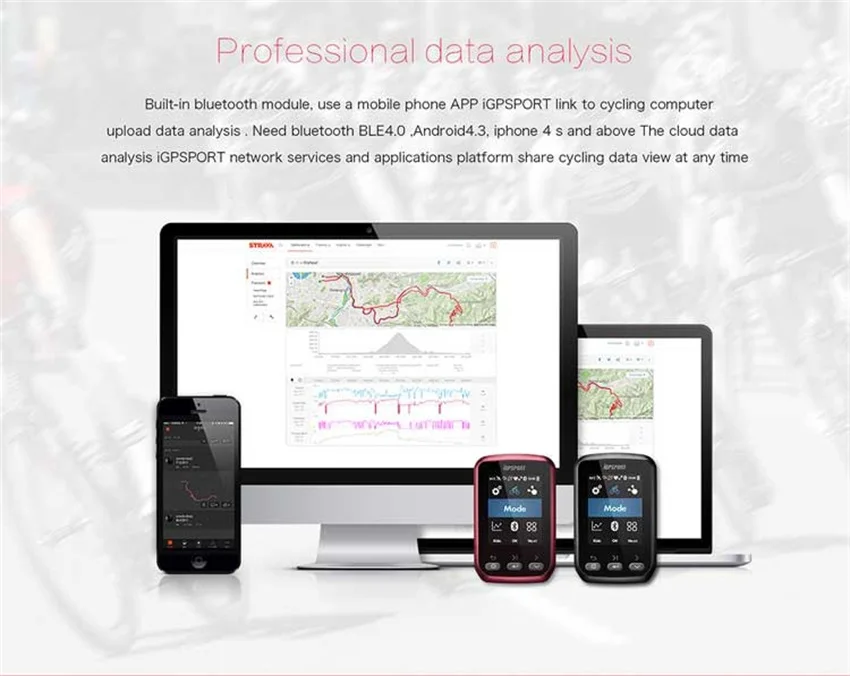 I gps портативный многофункциональный ANT+ gps Bluetooth велосипед беспроводной Strava велосипед gps велокомпьютер с скоростью Каденции данных сердечного ритма