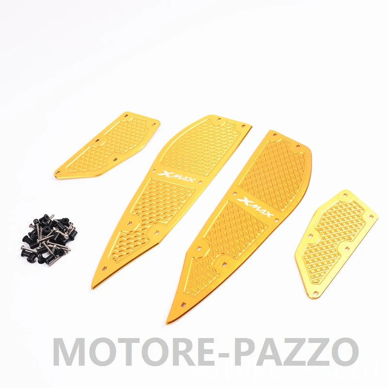 

MOTORE-PAZZO CNC footrest footpads Aluminum alloy pedal plate For Yamaha 2017 xmax 2018 XMAX X-MAX 250 300