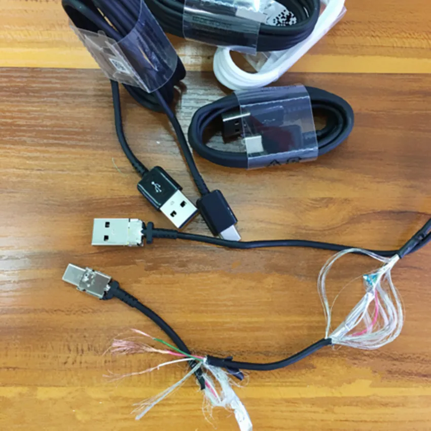 10 шт./лот 100% подлинный оригинальный кабель USB Type C 1 2 м 2A для быстрой зарядки