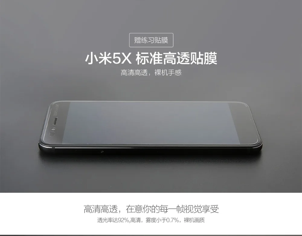 Xiaomi Mi A1 5X оригинальная ПЭТ пленка высокая проницаемость защитная для экрана (не