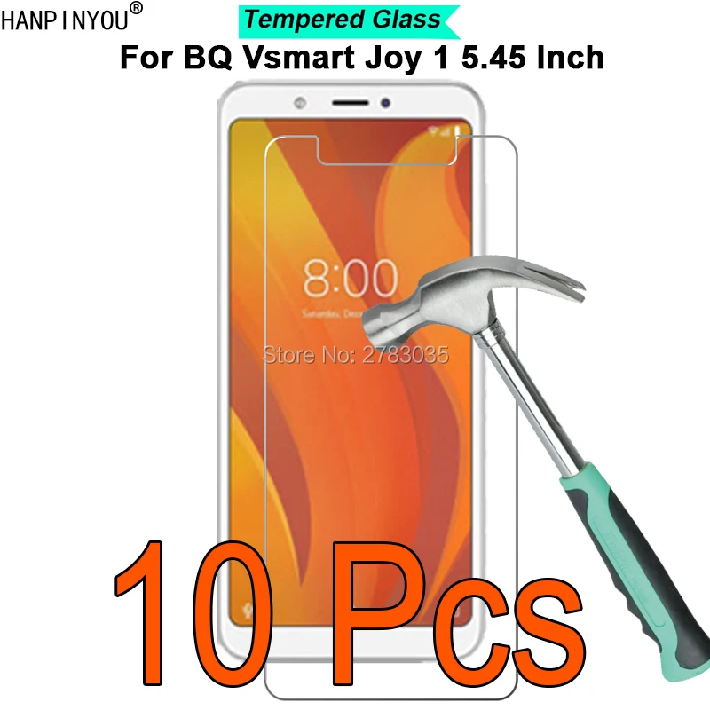 

10 Pcs/Lot For BQ vsmart Joy 1 5.45" 9H Hardness 2.5D Ultra-thin Toughened Tempered Glass Film Screen Protector Guard