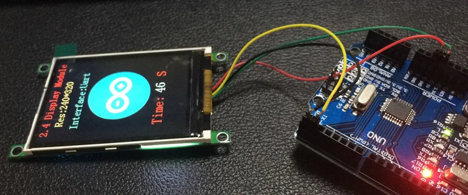 2," 320*240 HMI умный USART UART серийный TFT lcd модуль дисплей Панель для Arduino без сенсорной панели