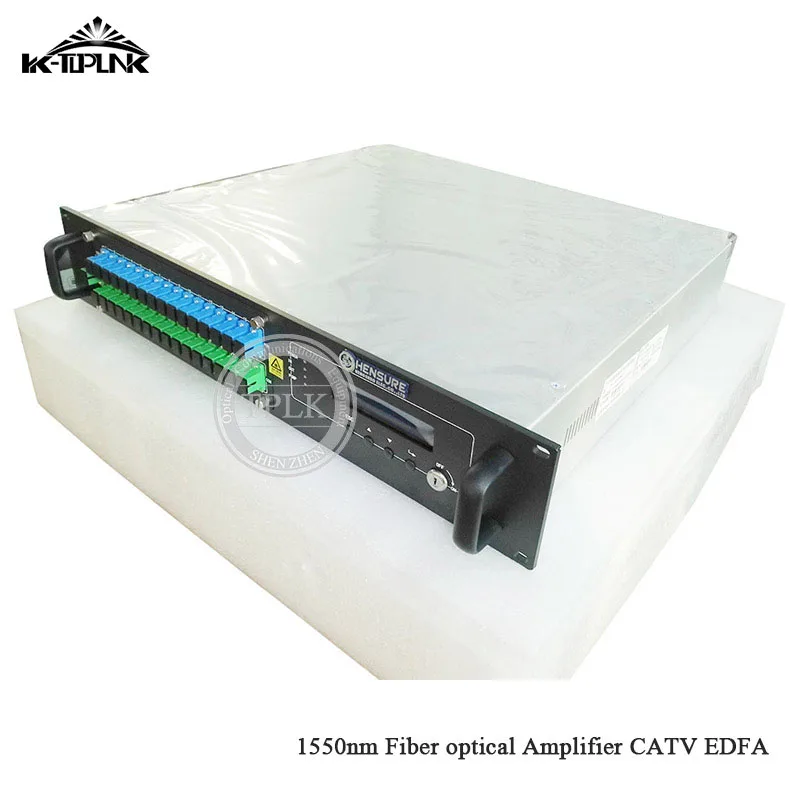 CATV EDFA Волоконно-оптический усилитель 1310/1490/1550 WDM 1550nm 2U/80 Вт 16 портов * 22dbm SC/APC SC/UPC