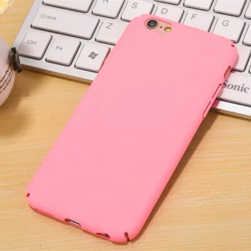 Однотонная одежда защитная задняя Жесткий PC чехол для iphone 7 8 Plus специальный 6 6s 5 5s
