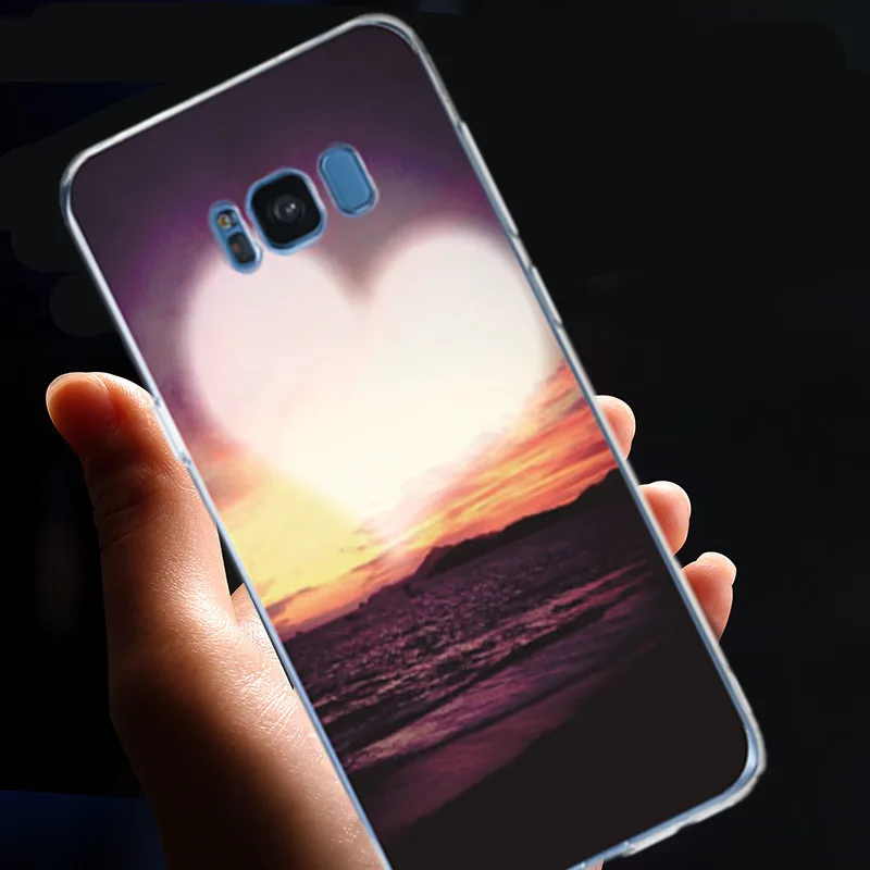 MPCQC Cute Soft Cover Silicone Case for Samsung Galaxy Note 8 9 S8 S9 J3 J5 J7 A3 A5 A7 2017 Painted popular case |