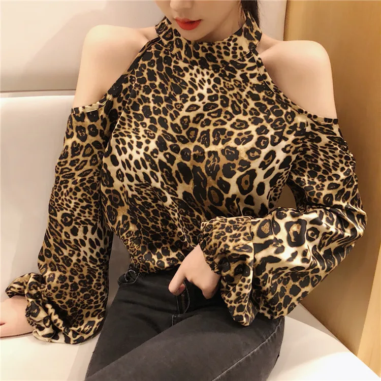 Горячая панк стиль blusas модный бренд женские весенние блузки с открытыми плечами