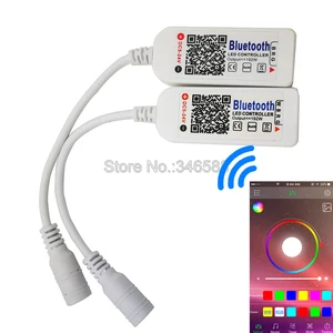 Светодиодная лента Happy светильник ing DC5V-24V, пульт ДУ для смартфона, Bluetooth V4.0, RGBW, управление через приложение iOs  Android