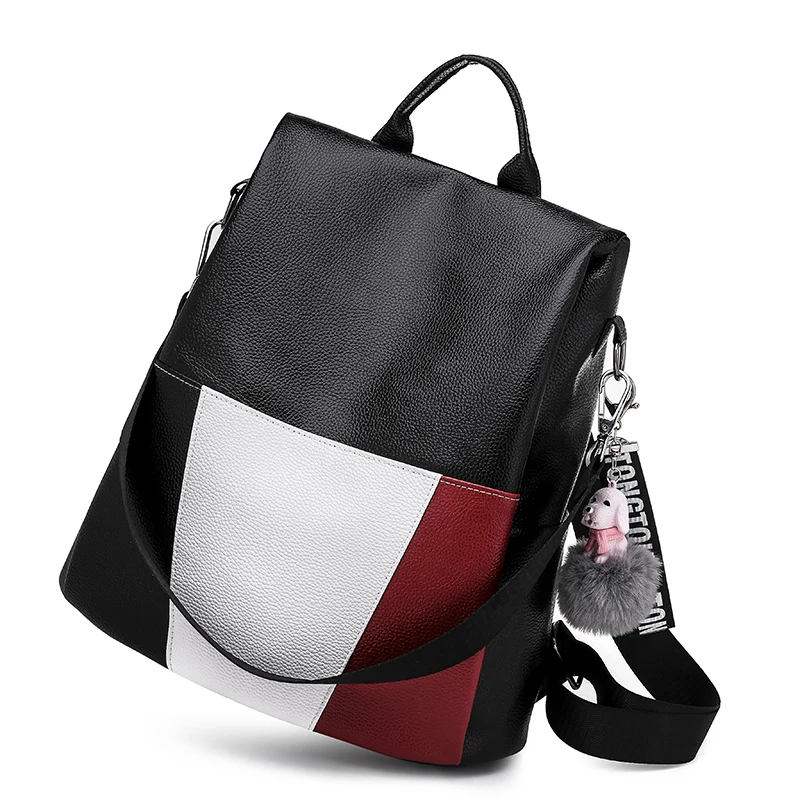 New Fashion Men Backpack Men's Backpacks for Teenager Luxury Designer PU Leather Male High Quality Travel | Багаж и сумки
