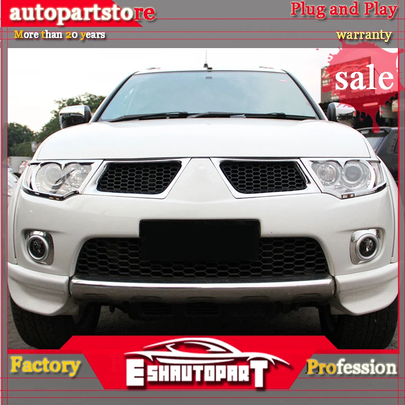 ABS пластик автомобиля Передняя сотовая решетка Ремонт для Mitsubishi Pajero Sport 2009