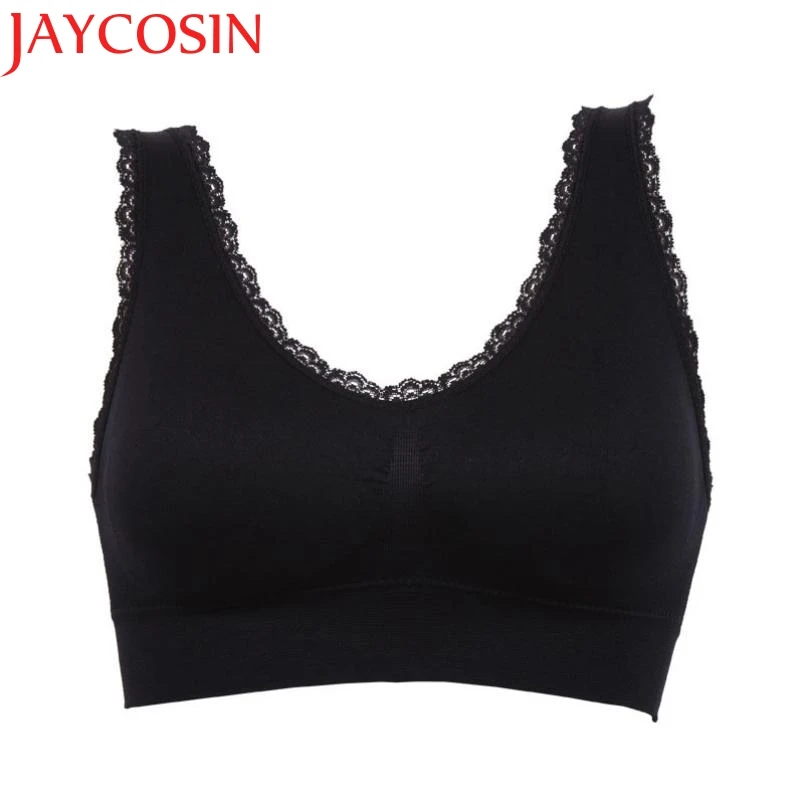 JAYCOSIN Новый женский бюстгальтер с подкладкой Кружевной укороченный топ