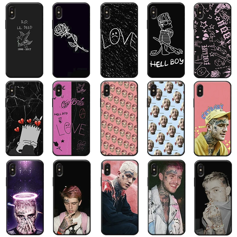 Rap Singer Lil Peep hellboy Life Cry детский Жесткий Мягкий силиконовый чехол для iPhone X XS MAX XR 7 8 6 6S