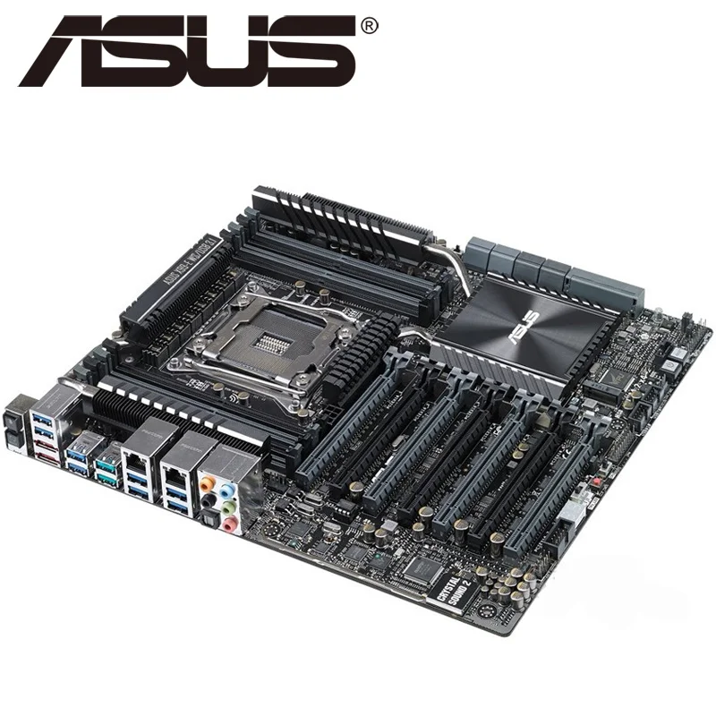 Asus X99-E WS/USB 3,1 настольная материнская плата X99 Socket LGA 2011-V3 i7 X DDR4 128G ATX UEFI биос оригинальная б/у материнская плата в продаже