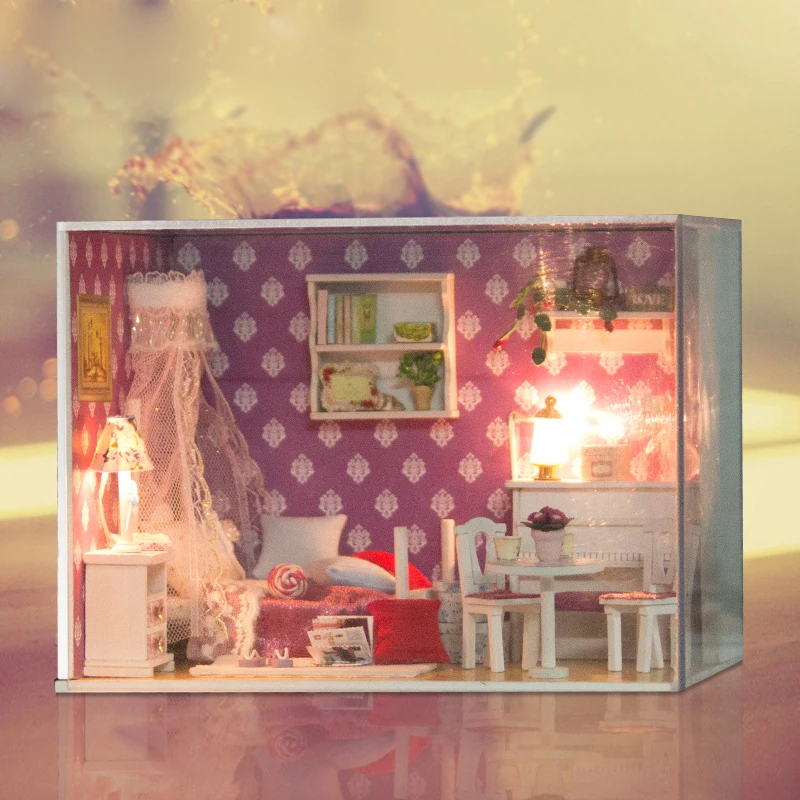 2019 Новый Аниме Детектив Конан DIY 3D деревянный дело закрыто кукольный дом