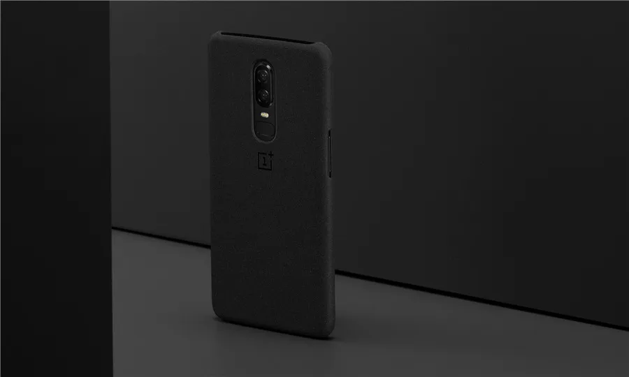 Чехол из арамидных волокон силиконовый песчаник для Oneplus 6 Официальный защитный чехол для телефона бампер