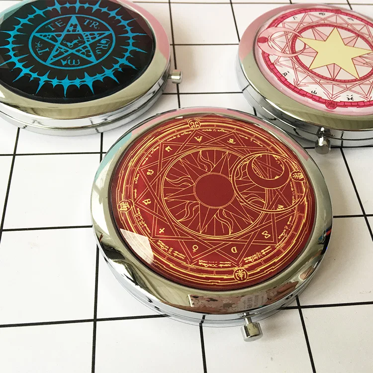 Карточка Captor Sakura Kuroshitsuji милый мультфильм карточка зеркало маленькая круглая