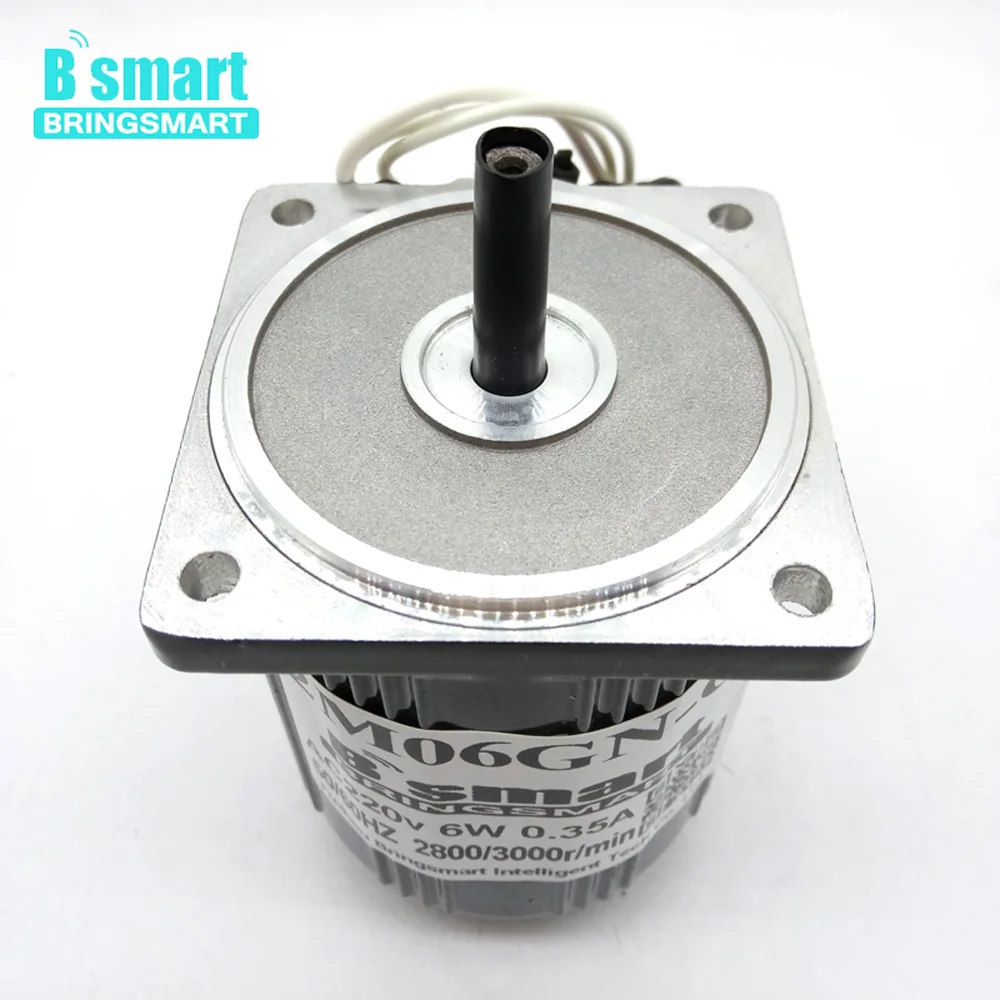 Bringsmart 2M06GN CC AC 220V высокоскоростной Электродвигатель 6 Вт маленькая машина 1400