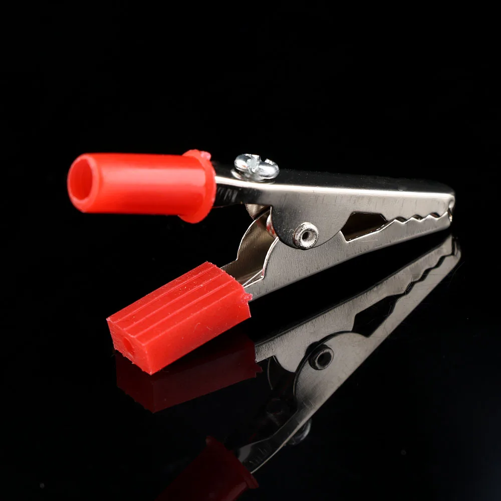 5 шт. тестовый зажим 50 мм пластиковая ручка Электрический перемычка зонд